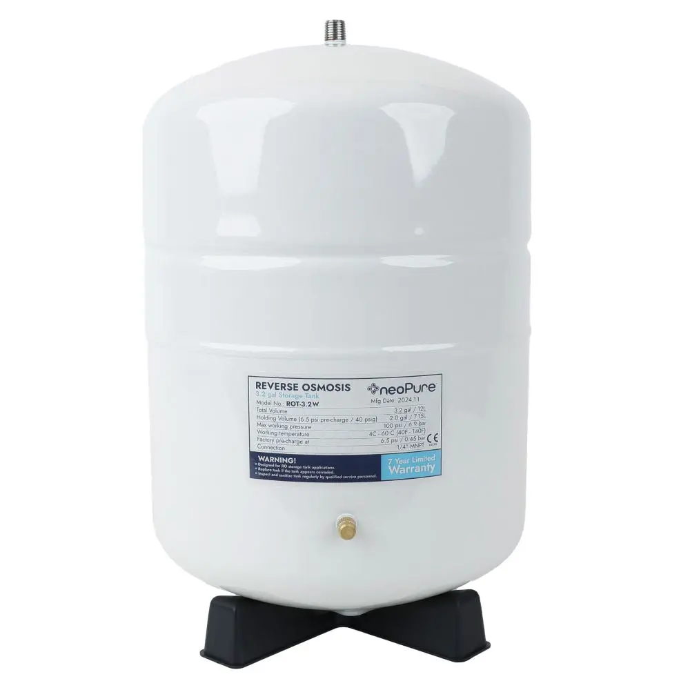 Neopure Reverse Osmosis Storage Tank 3.2 Gallon - White 1