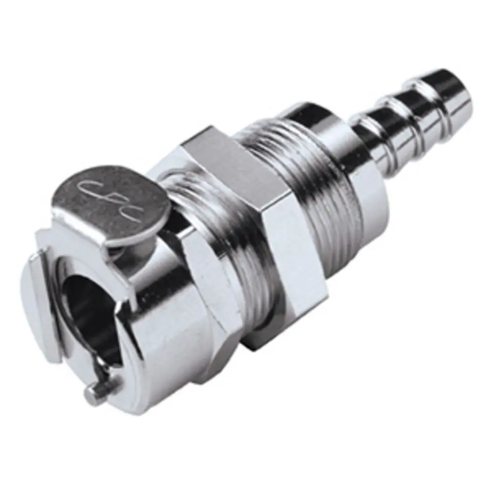 Lc16004 Panel Mount Hose Barb Coupling Body 1/4 Id Barb 1
