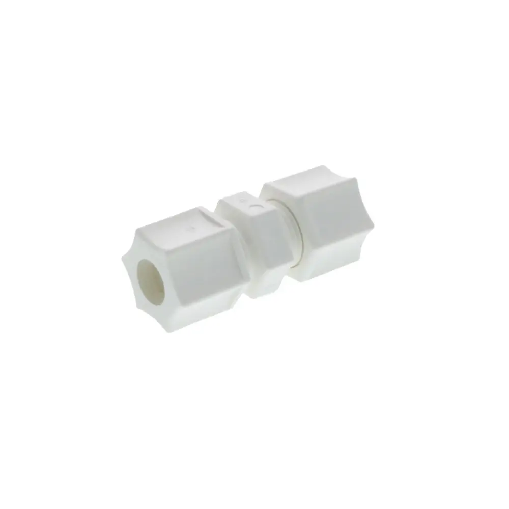 Jaco 15-6-P-Pg Polypropylene Union Connector 3/8 Od Tube X 3/8 Od Tube 1