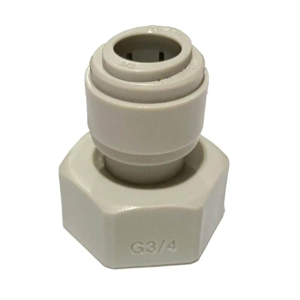 Neofit - Acetal Gray Female Adapter 1/2" Tube X 3/4" Bsp(P) Flat 1