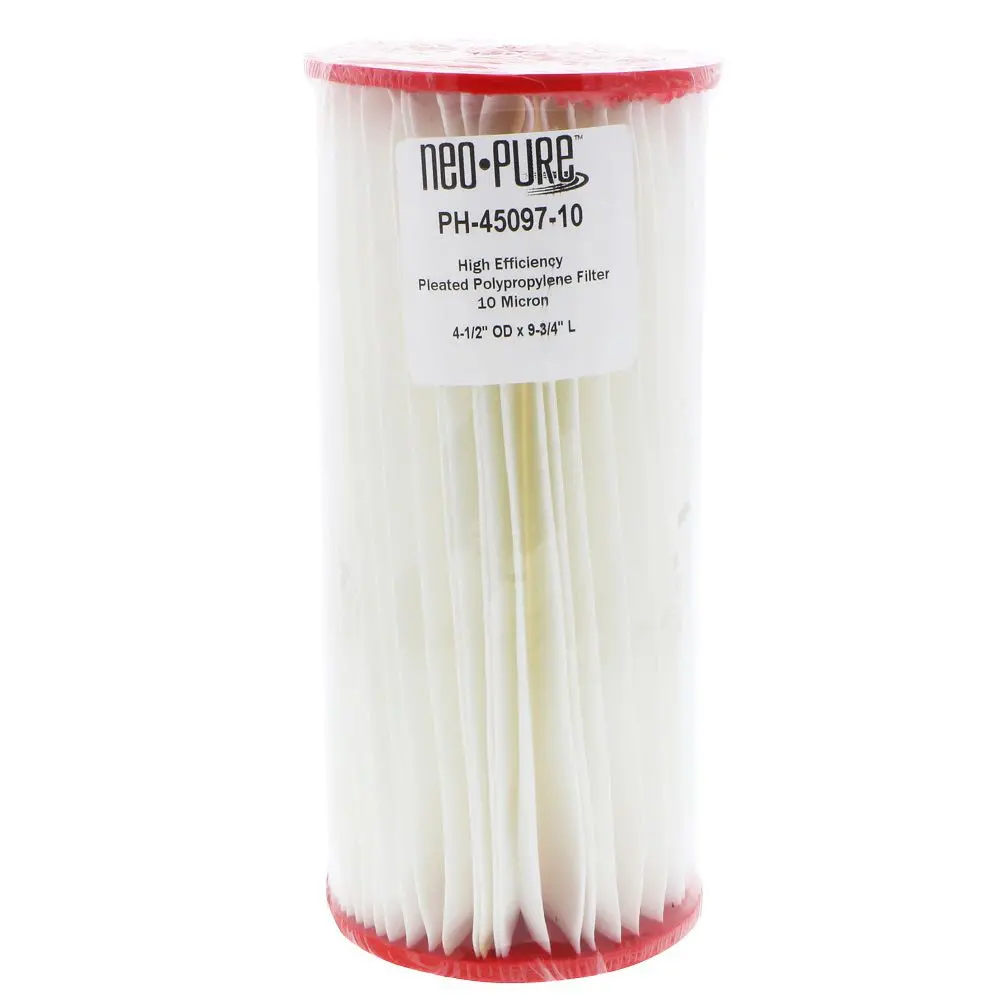 Neo-Pure Ph-45097-10 9-3/4" Bb High Efficiency Pleated Filter 10 Micron 2