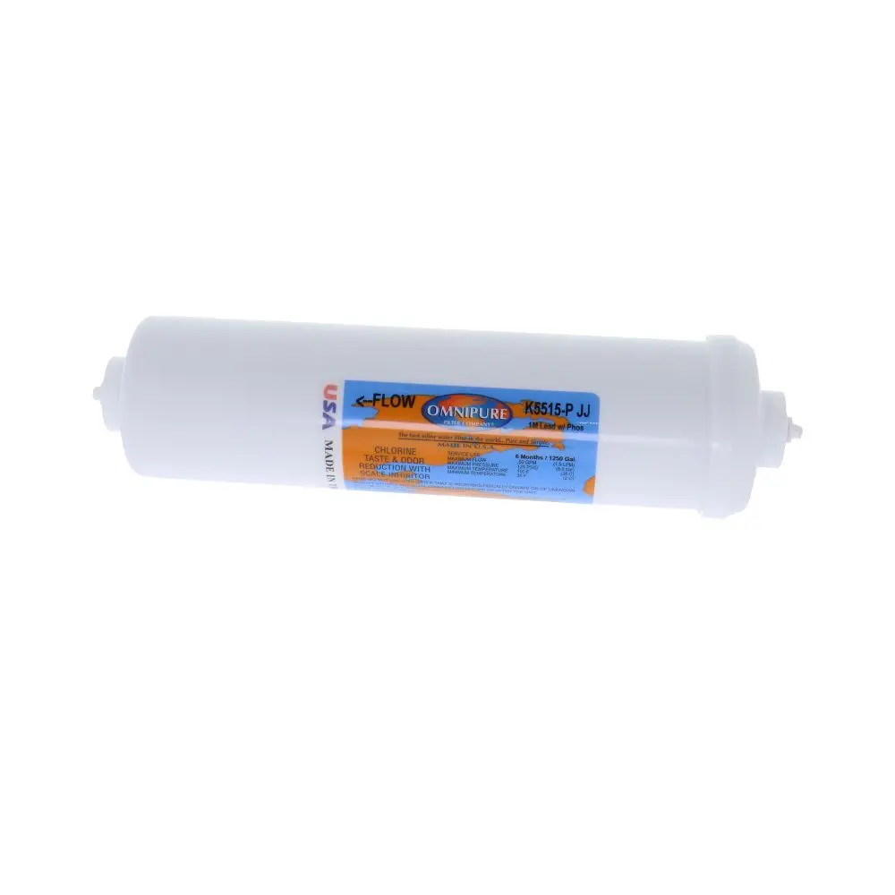 Omnipure Inline K5515-P-Jj 1 Mic Cto/Lead/Cyst (W/ Scale Reduction) - 10" X 2.5" Filter - 1/4" Quick Connect 1