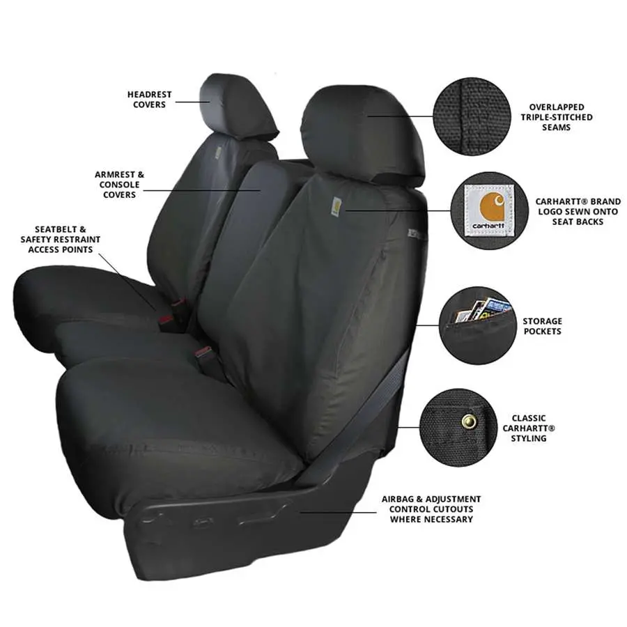 Carhartt Seatsaver Seat Covers Carhartt Brown, 2007.5-2014 Lmm/Lml 2