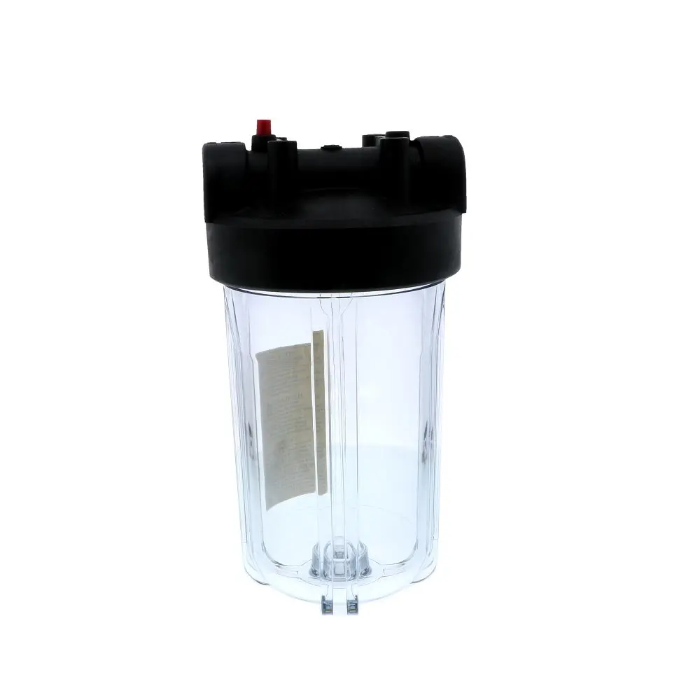 Watts 10" Full Flow Water Filter Housing Black/Clear W/ Pr - 1" Fpt 1