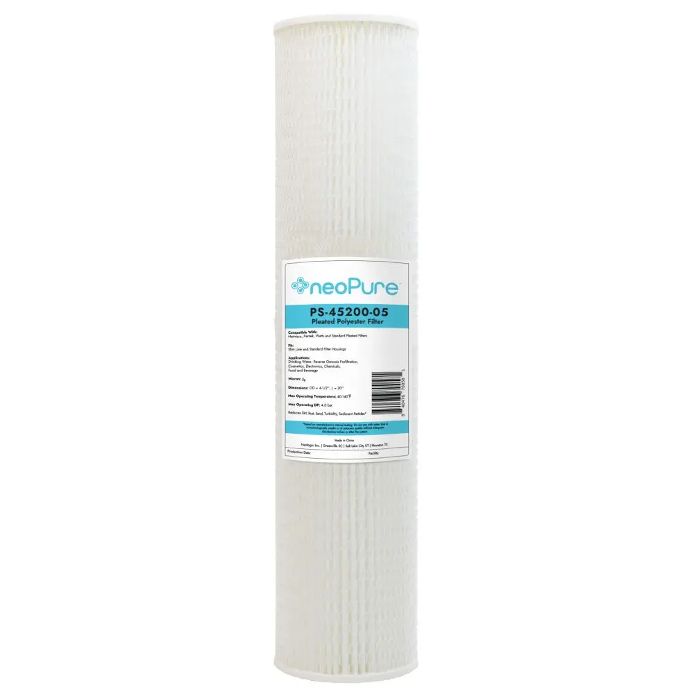 Neo-Pure Ps-45200-05 20" Bb High Efficiency Pleated Filter 5 Micron 1