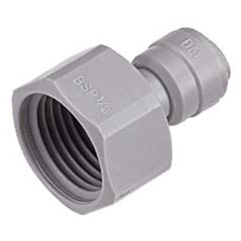 Dmfit Female Bspp Connector Cone Type - 1/4" Push-In X 1/2" Bsp(P) 1