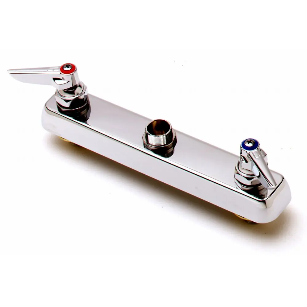 T&S Brass B-1120-Ln Deck Mounted Workboard Faucet With 8" Centers, Without Nozzle 1