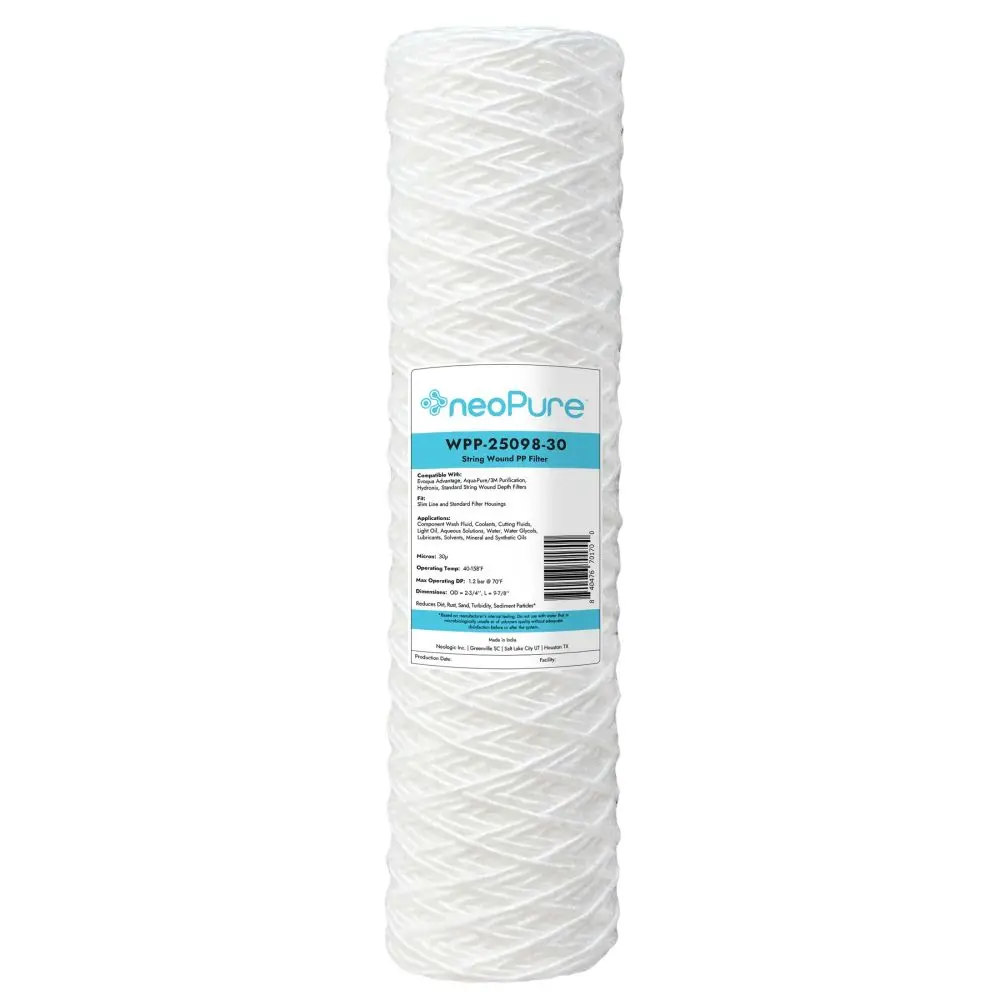 Neo-Pure Wpp-25098-30 10" Surfactant Free String Wound Filter 30 Micron 1