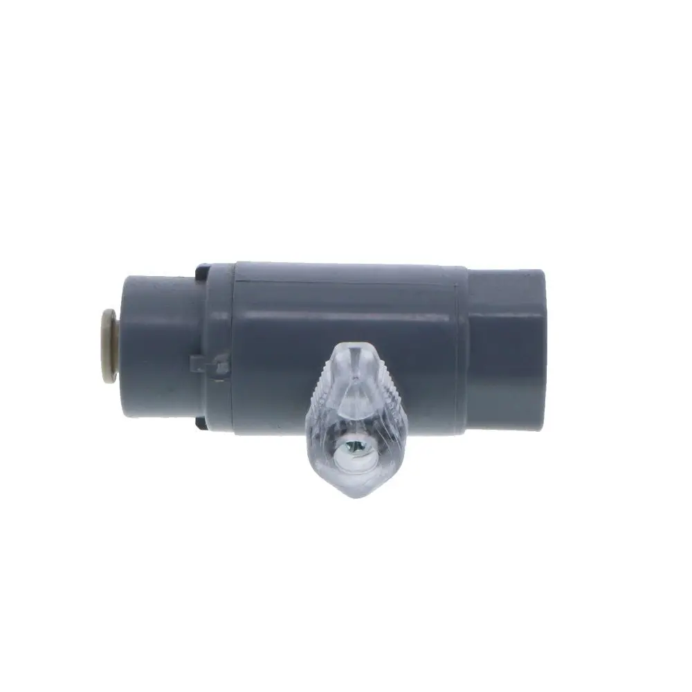 Inline Ball Valve Pvc - 1/4 Tube X 3/8 Female Nptf 3