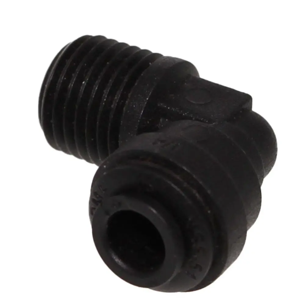 John Guest Fixed Elbow Nptf Black Polypropylene - 1/4 X 1/4 Nptf 1