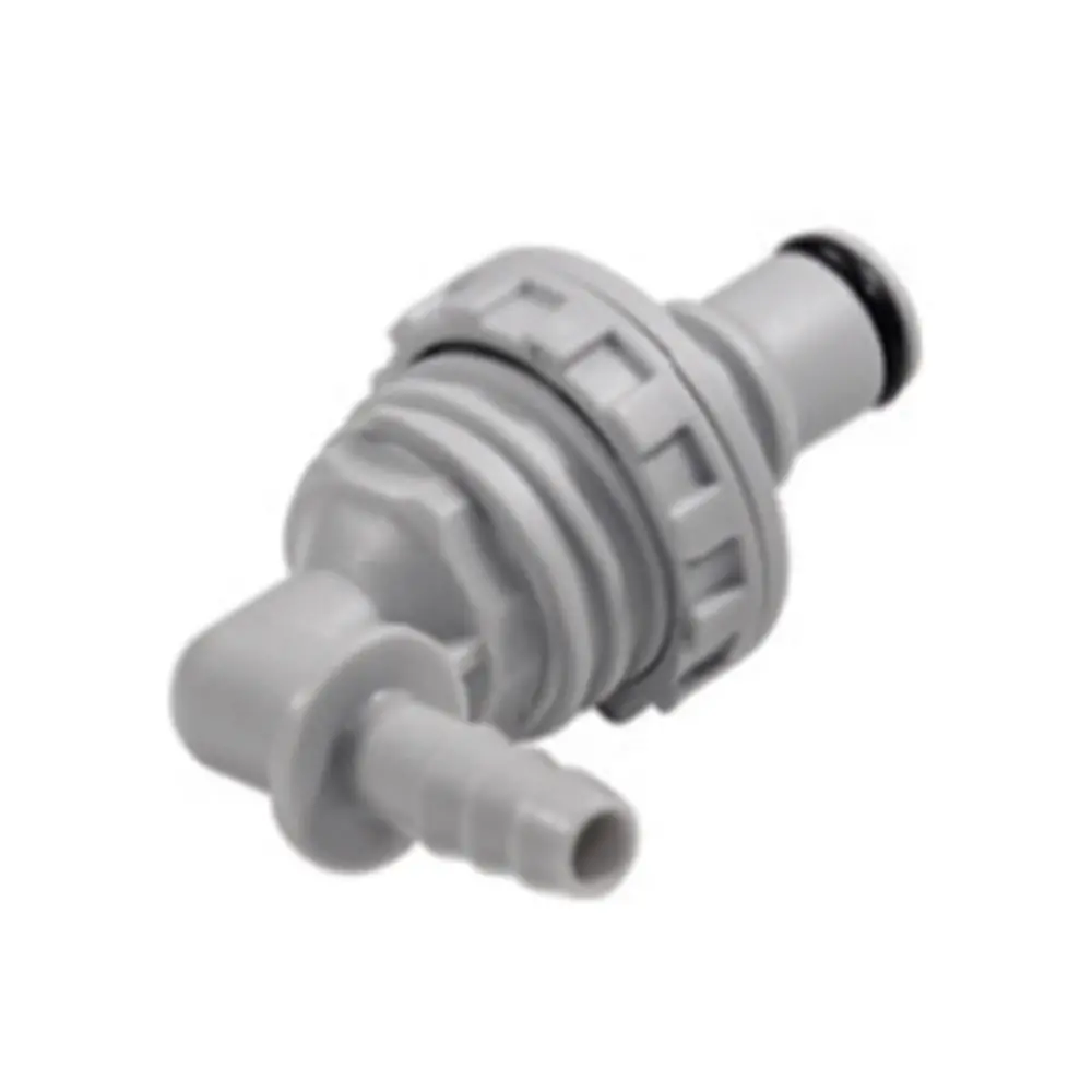 Ns4d43006 Valved Panel Mount Elbow Hose Barb Coupling Insert 3/8 Id Barb 1