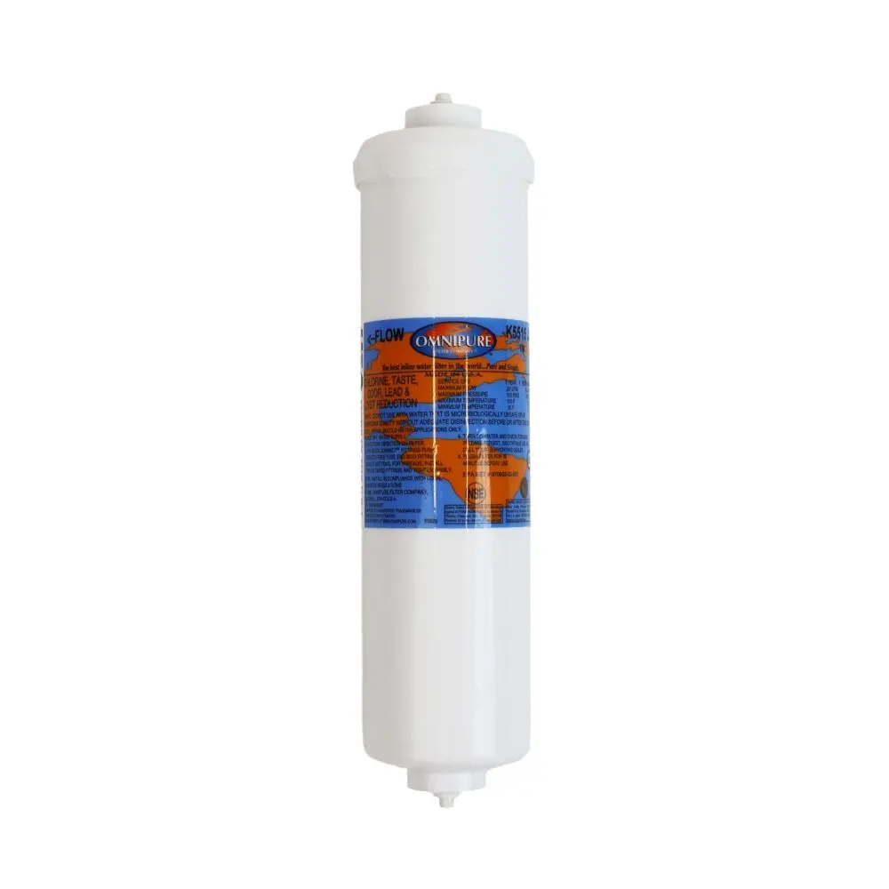 Omnipure Inline K5515-Jj 1 Mic Cto/Lead/Cyst - 10" X 2.5" Filter - 1/4" Quick Connect 1