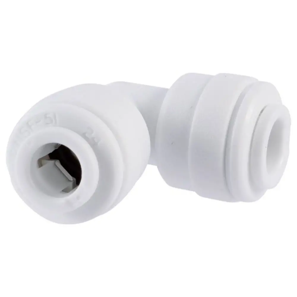 John Guest Acetal 3/8" Union Elbow - White 1