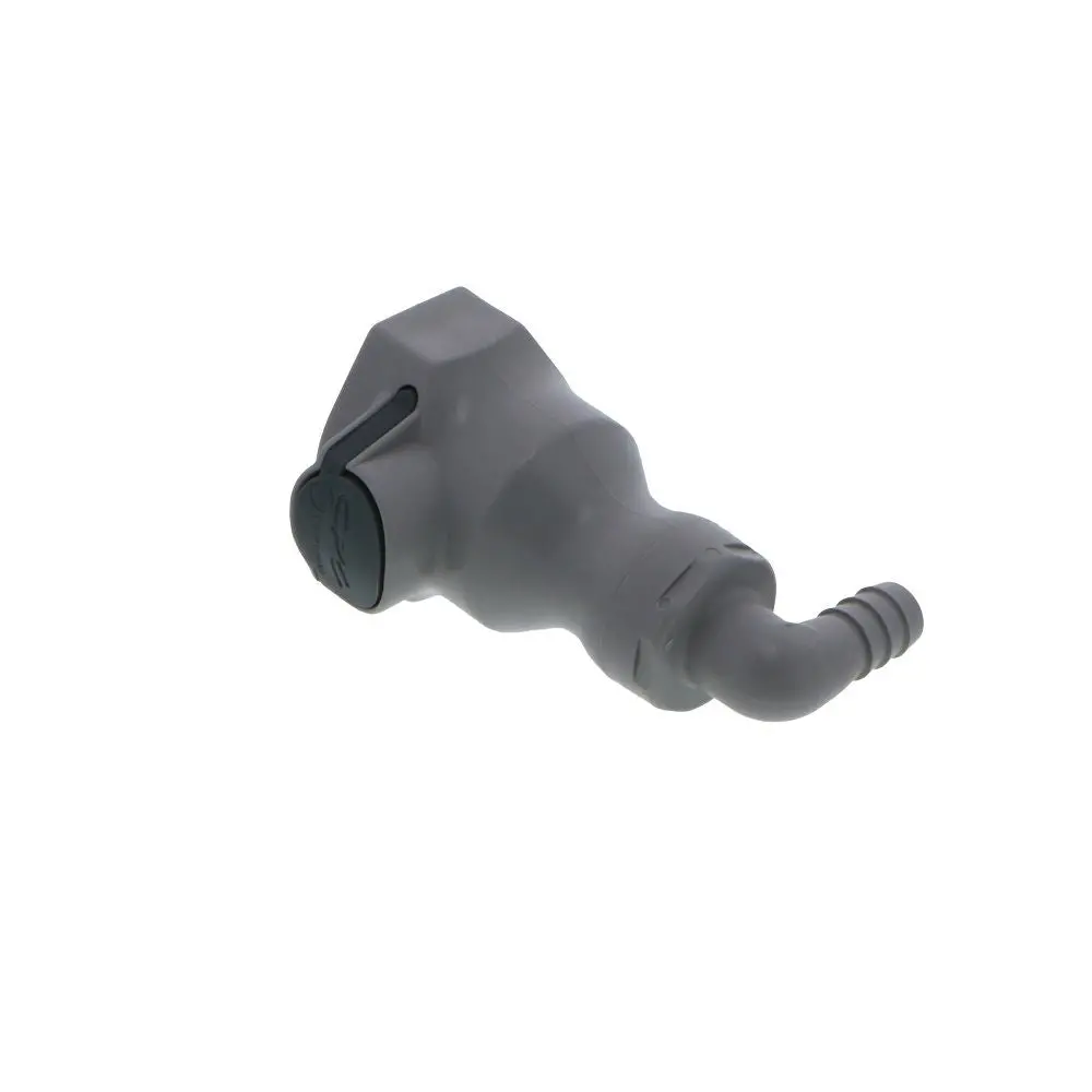 Udc Valved Elbow Hose Barb Coupling Body - 3/8 Id Barb Buna-N O-Ring 2