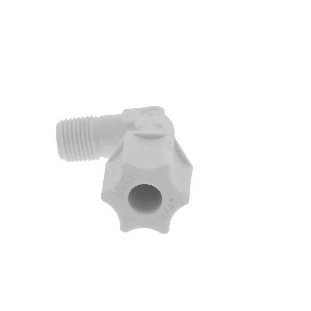Jaco 40-4-2-P-O Polypropylene Male Elbow 1/4 Od Tube X 1/8 Mpt 2