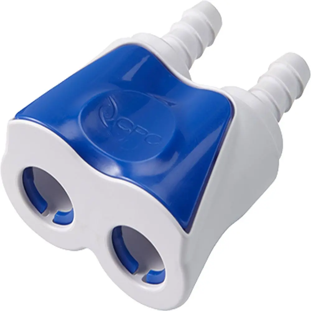 Dtld17006  Valved In-Line Dual Hose Barb Coupling Body 3/8 Id Barb 1