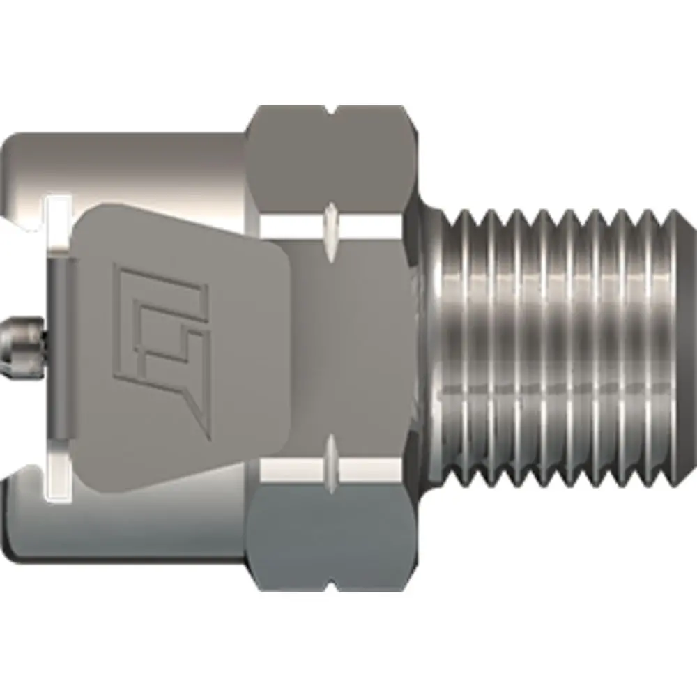Linktech 20Cb Series Male Thread Female, Valved, 1/8" Bspt, Chrome Brass, Buna N 1