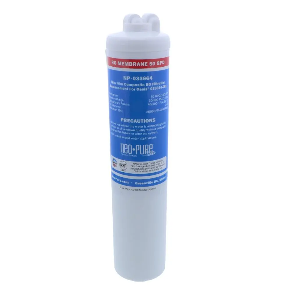 Oasis® Replacement 033664-001 Quick Change 50 Gpd Tf Membrane Red (Cv, No Fc) By Neo-Pure 1