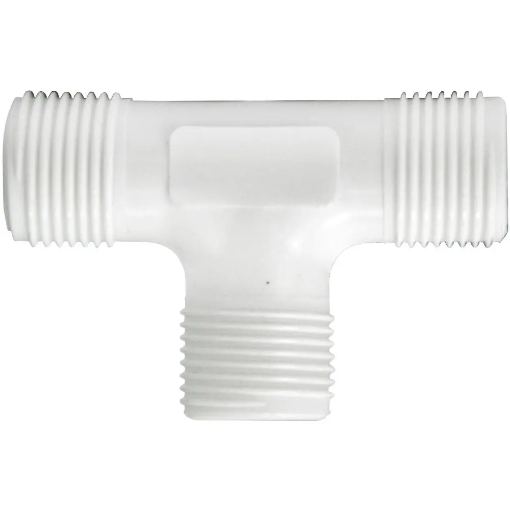 Jaco 70-6-P Polypropylene Union Tee 3/8 Od Tube X 3/8 Od Tube X 3/8 Od Tube - Single 1