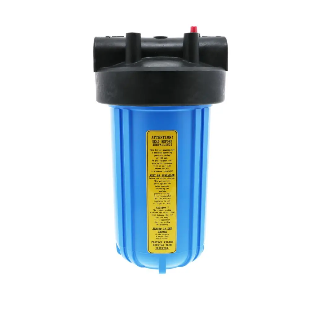 Watts Flowmatic 10" Full Flow Water Filter Housing Black/White W/ Pr - 3/4" Fpt 1