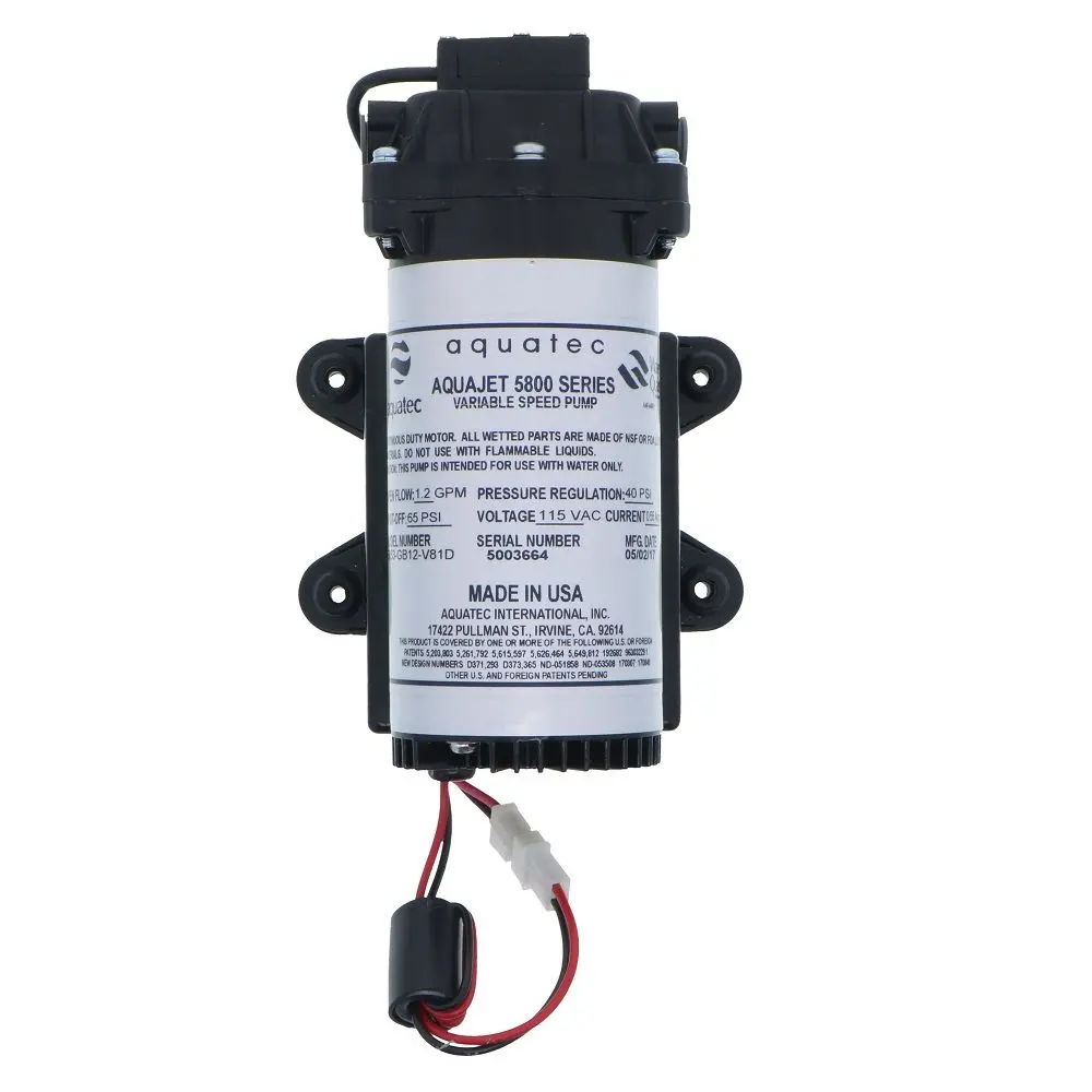 Aquatec 5853-Gb12-V81d Variable Speed Pump 0.1-1.0 Gpm @ 40 Psi 1