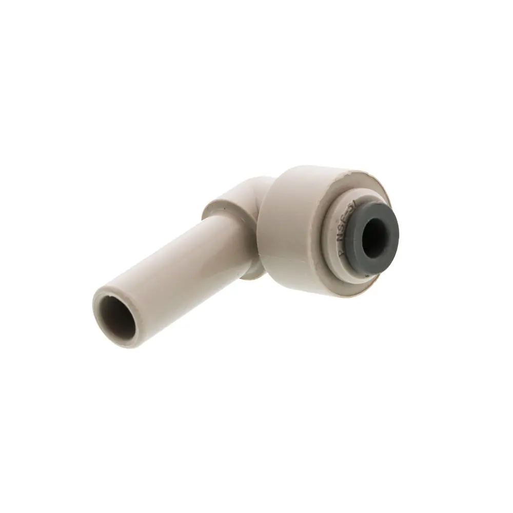 John Guest Stem Elbow Connector - 3/8 Stem X 3/16 1