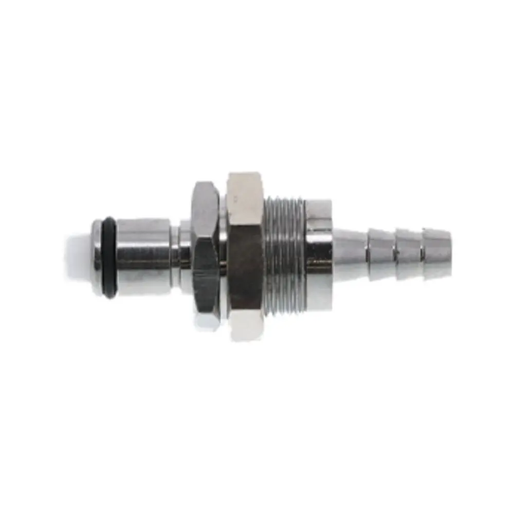 73000 Nsf Valved Panel Mount Hose Barb Coupling Insert 1/4 Id Barb 3