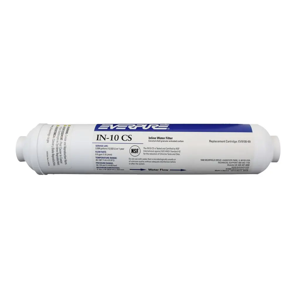 Everpure - In-10Cs 6/C (Gs-10Ro-B-1/4) In-Line Water Filter 1