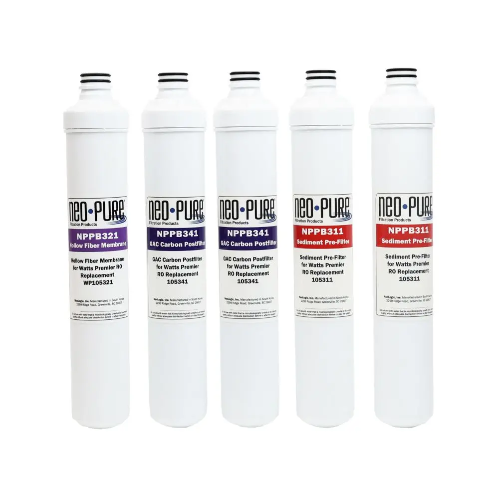 Neo-Pure Annual Filter Replacement Kit For Watts Premier Ro 1