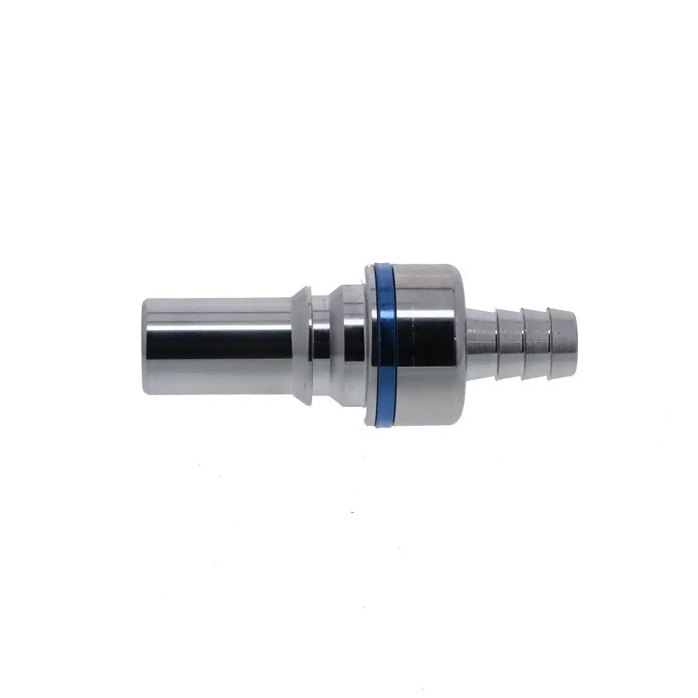 Lq6d22006blu Valved In-Line Liquid Cooling Coupling Insert 3/8 Id Barb Cool Blue 2