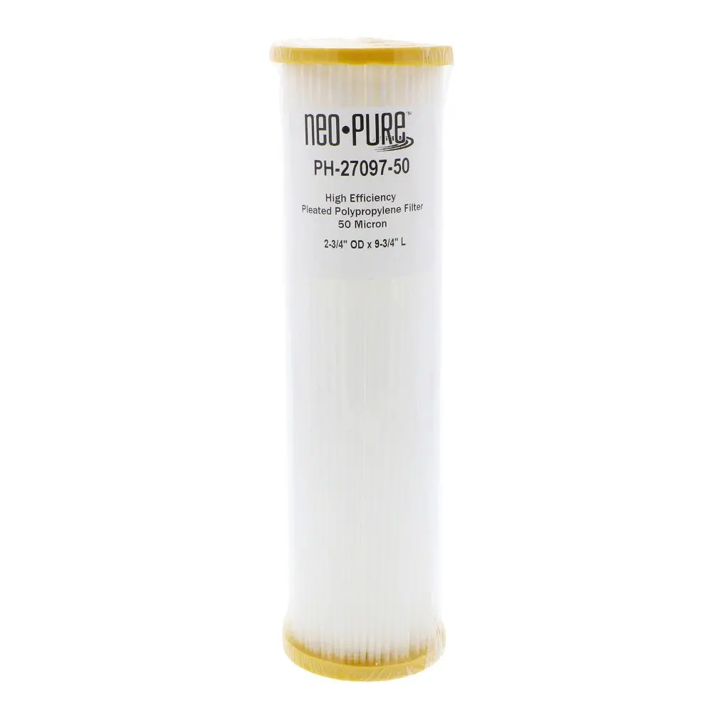 Neo-Pure Ph-27097-50 9-3/4" High Efficiency Pleated Filter 50 Micron 2