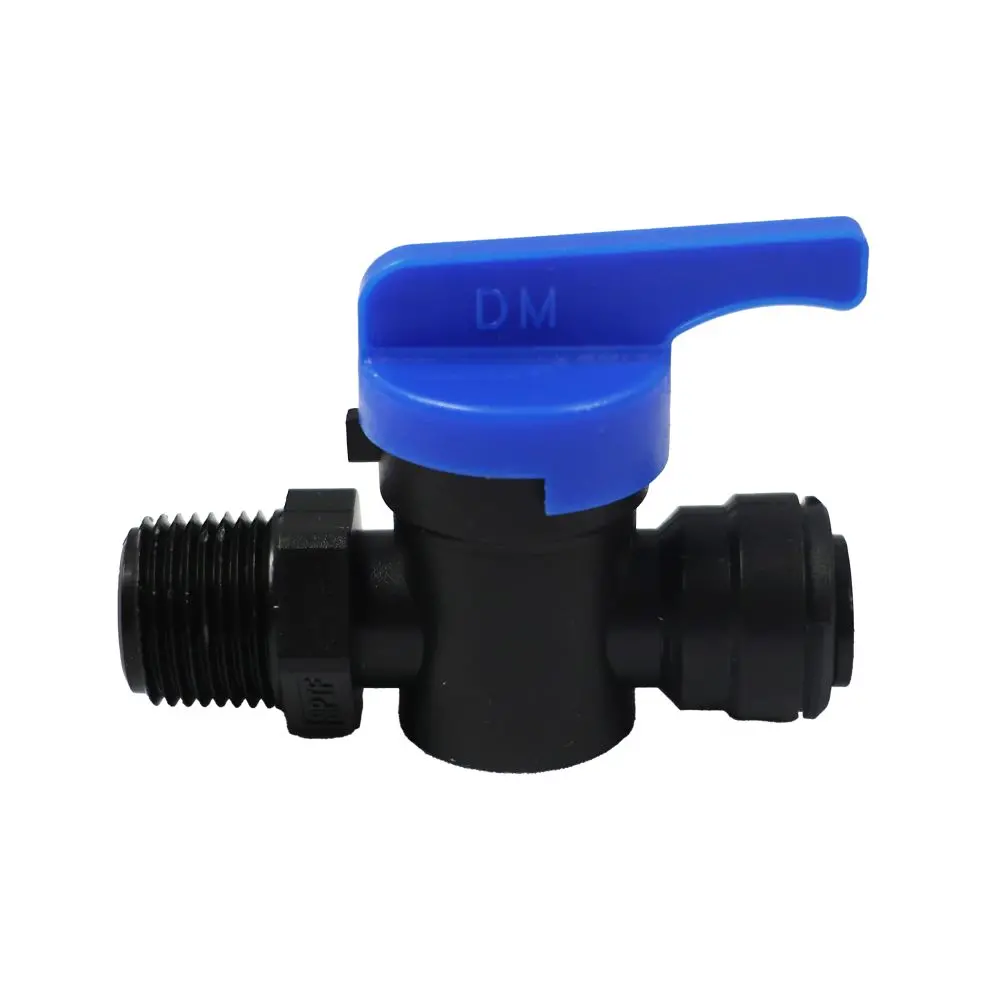 Neofit - Polypropylene Black Male Ball Valve 3/8" X 3/8" Nptf 1