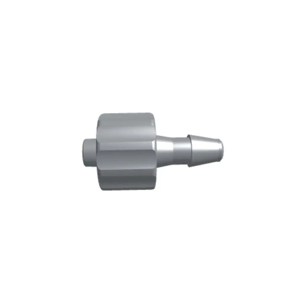 Linktech Male Luer Integral Lock Ring To 200 Series Barb, 1/8" (3.2 Mm) Id Tubing, Black Nylon 1