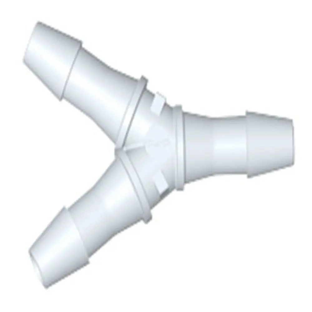 Hy870 Y Fitting Natural Pvdf 1/4 Hb X 1/4 Hb X 1/4 Hb 1