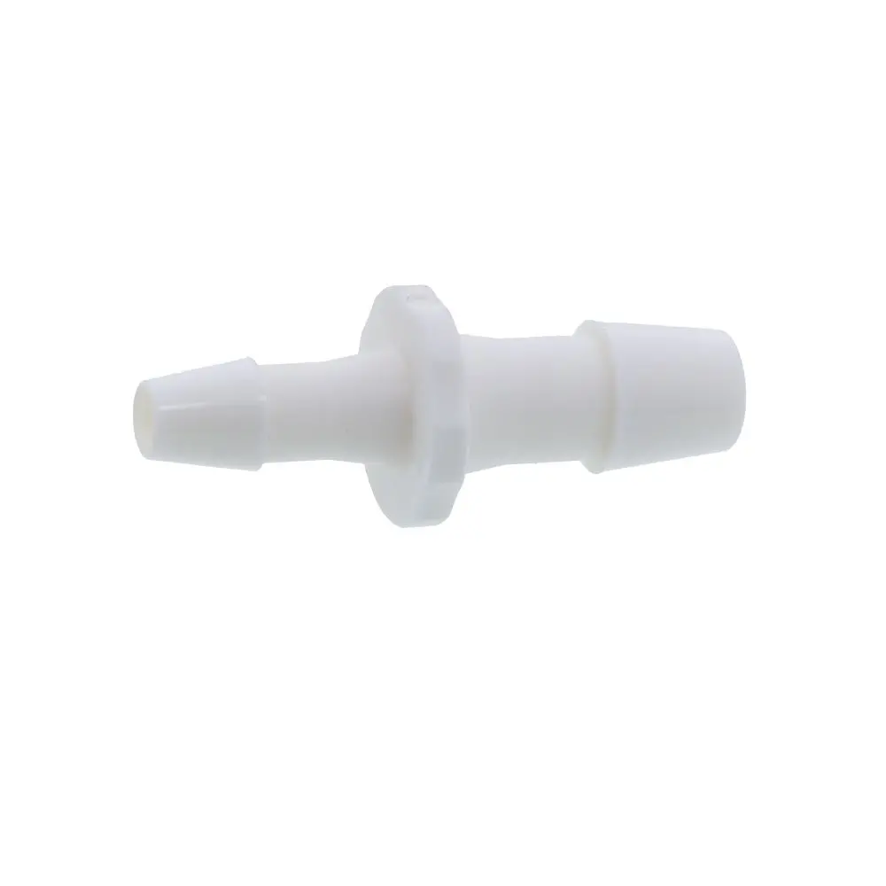 Fitquik Nylon Tube To Tube Straight Reducer Fitting - 3/8" Id Barb X 1/4" Id - White 3