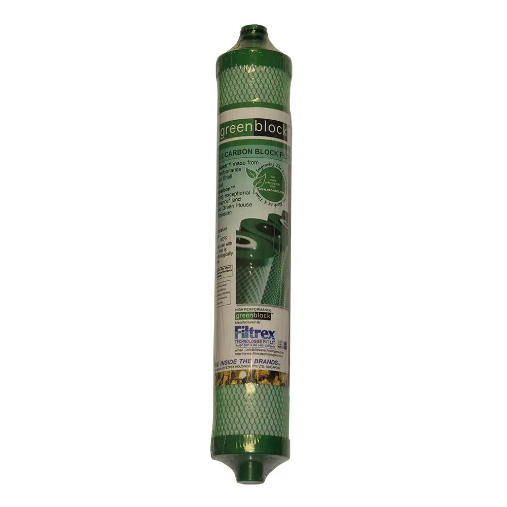 Hydrotech/Clack Compatible 10 Mic Green Carbon Block 1