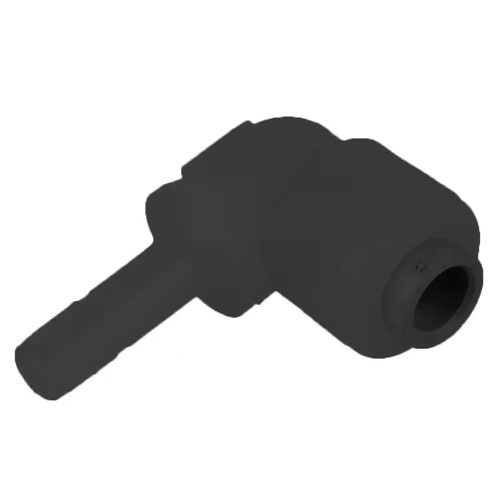 Parker Kynar Tube Elbow Union Stem Black - 1/4 X 1/4 Stem 1