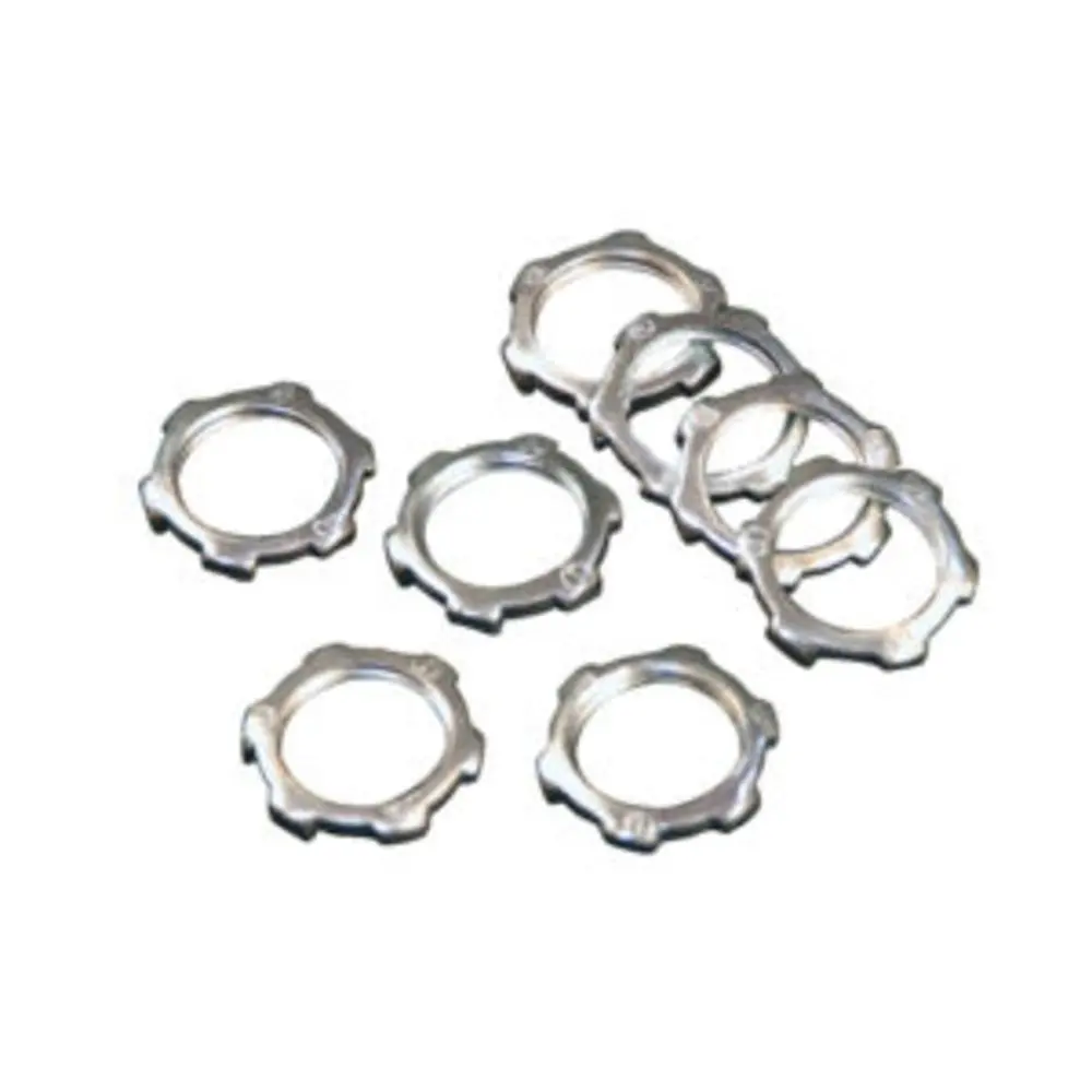 1/2" - 14 Npt Zinc - Electroplated Steel Locking Lock Nut 1
