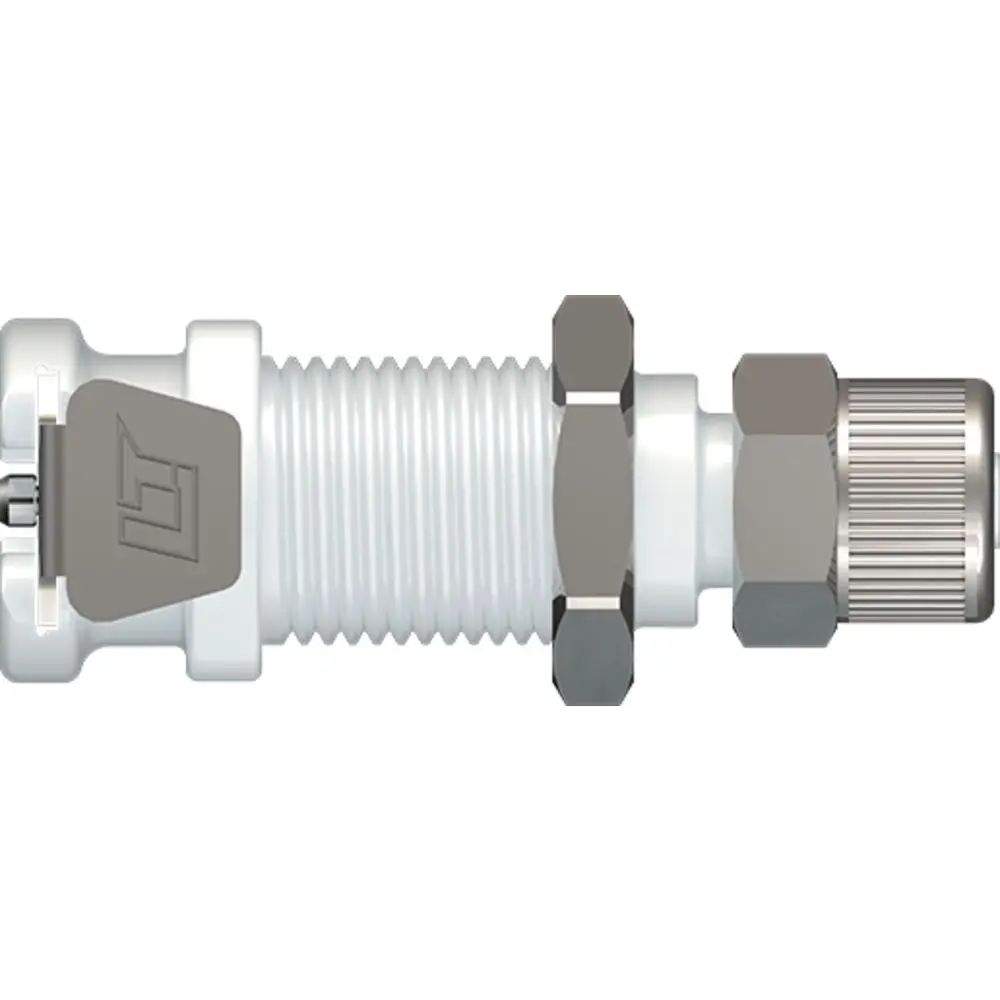 Linktech 20Ac Series Panel Mt. Female, Valved, 1/4" Ptf, Natural Acetal, Buna N 1