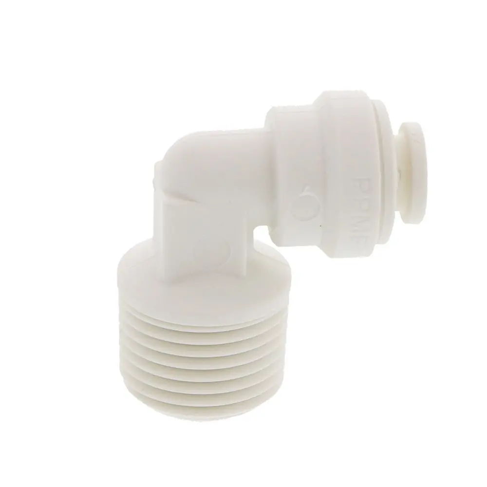 John Guest Fixed Elbow Nptf Polypro - 1/4 X 3/8 Nptf 1