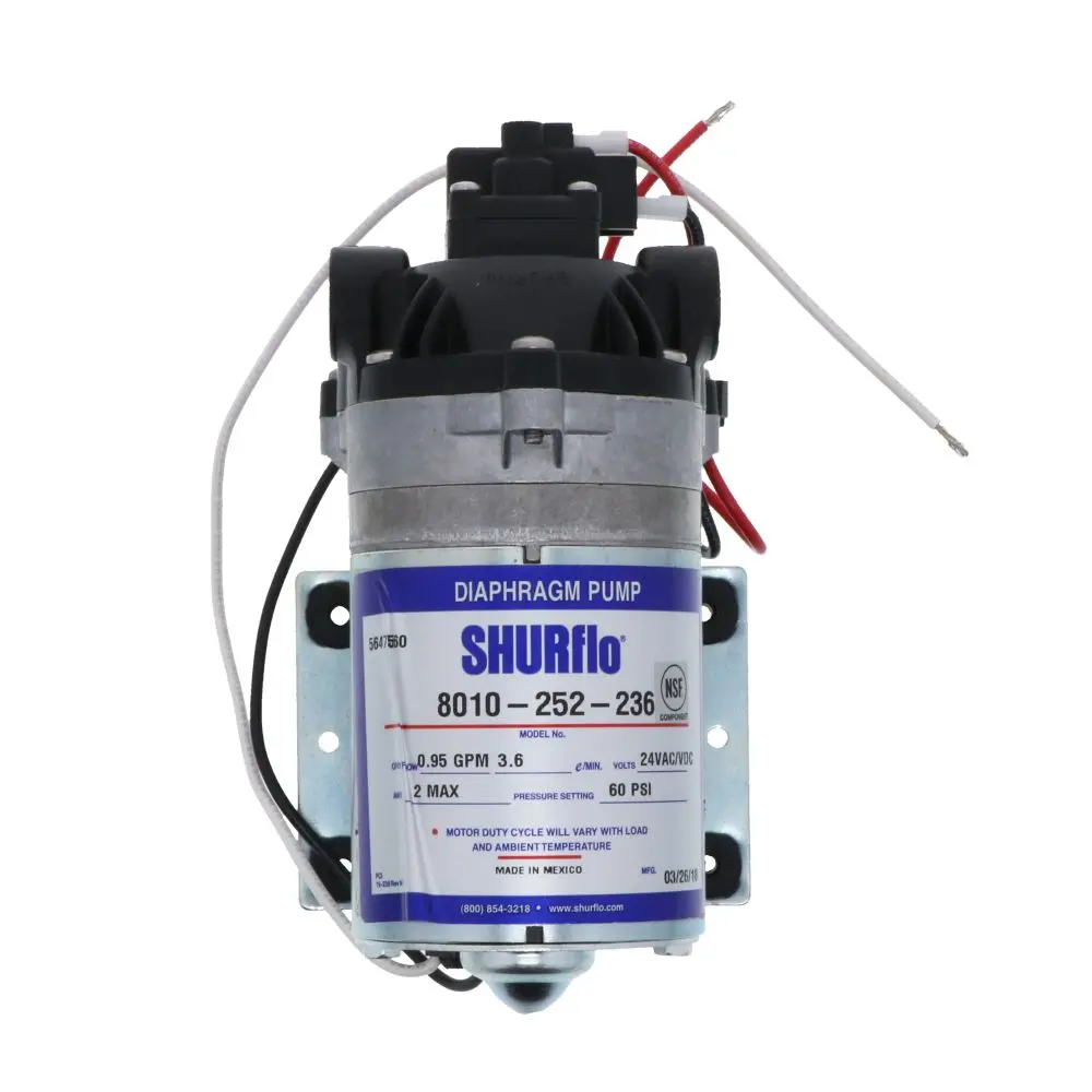 Shurflo 8010-252-236 Delivery Pump 0.9 Gpm 60 Psi 24V 1