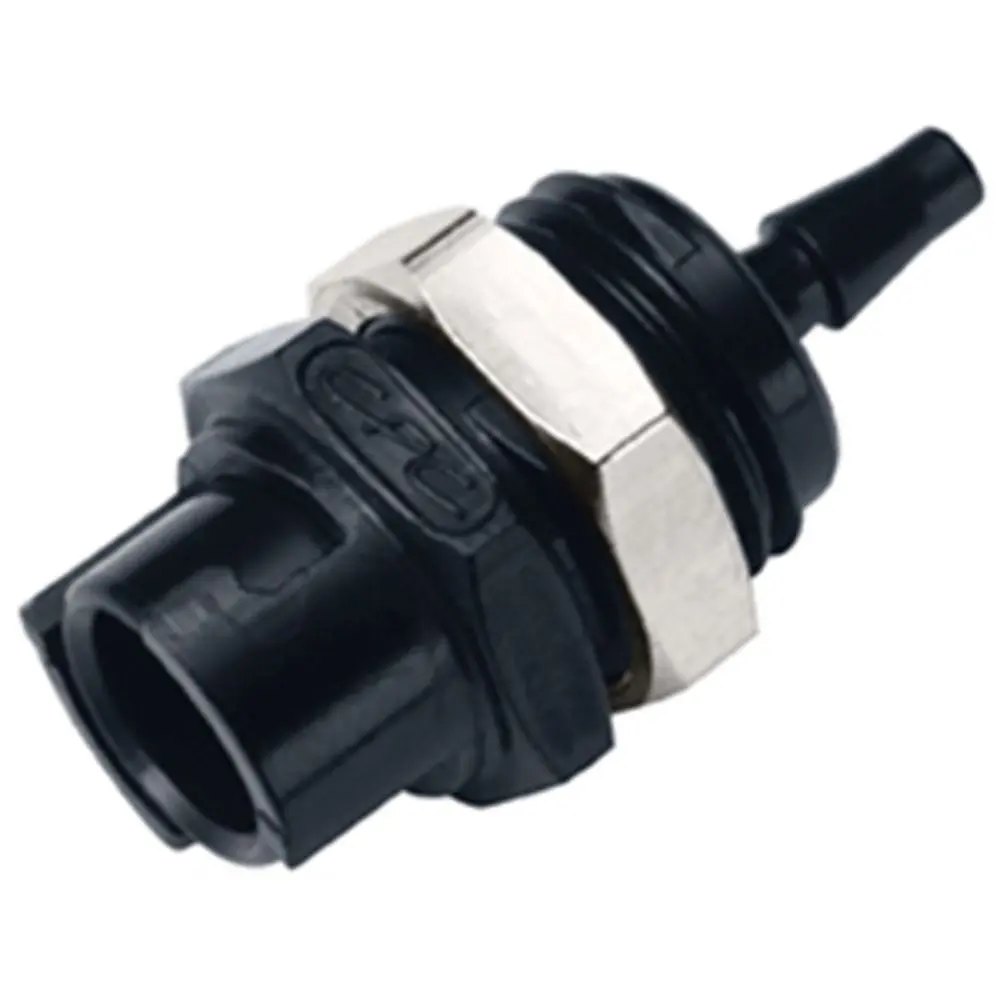 Smfpmm3blk Non-Valved Panel Mount Hose Barb Coupling Body 3Mm Hose Barb 1