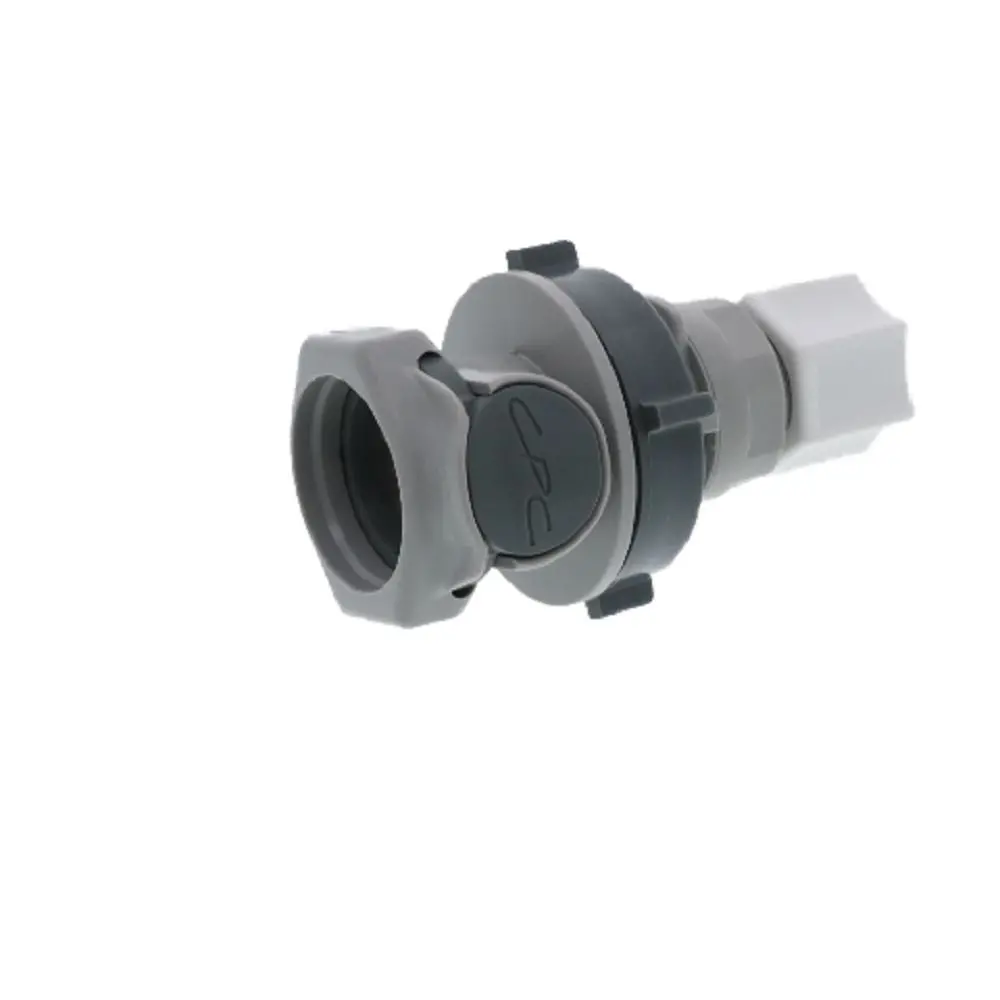 Hfcd12612 3/8" Compression Valved Panel Mount Coupling Body 1