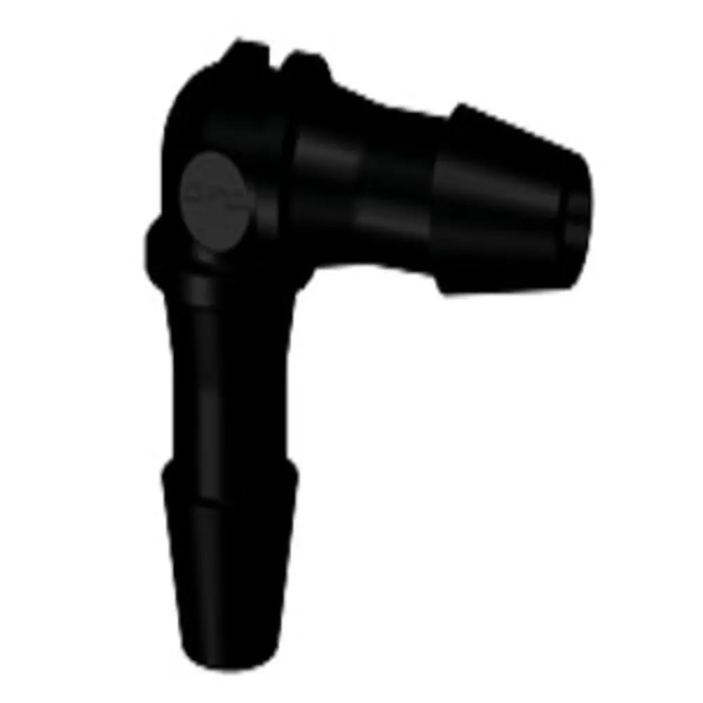 He531 Elbow Fitting Black Nylon 5/32 Hb X 5/32 Hb 1