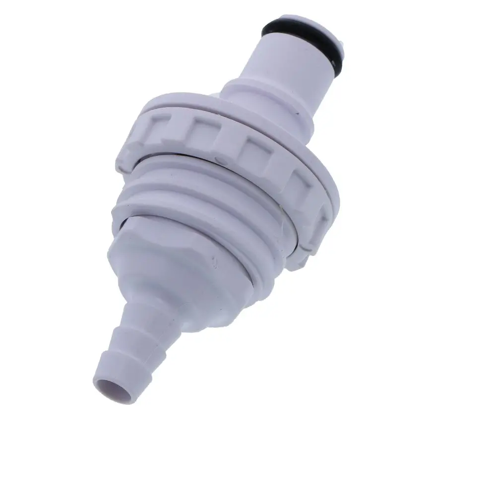 Ns4d4200406 Abs Valved Panel Mount Hose Barb Coupling Insert 1/4 Id Barb 2