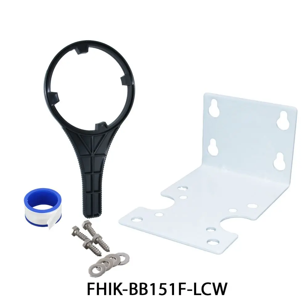 Big Flow Single Housing Install Kit - White Bracket 2