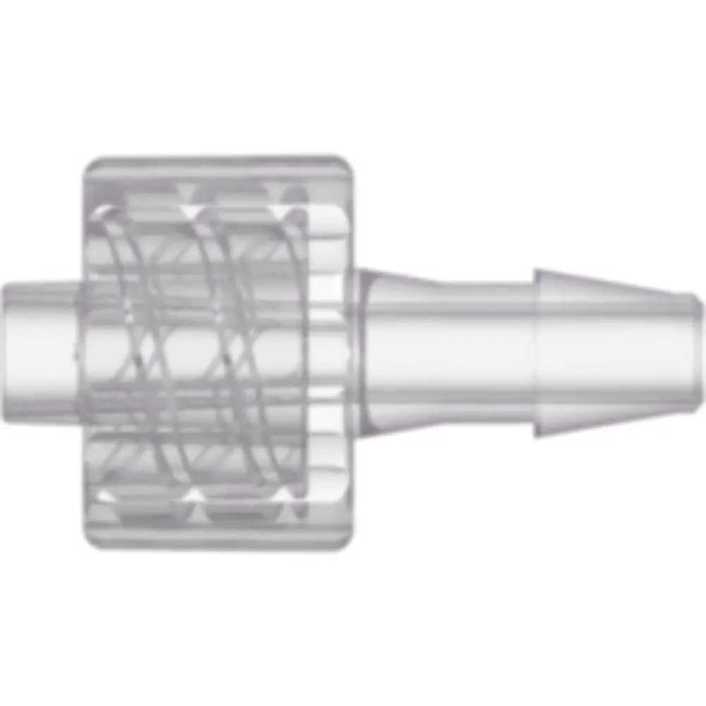 Linktech Male Luer Integral Lock Ring To 200 Series Barb, 1/8" (3.2 Mm) Id Tubing, Natural Kynar Pvdf 1