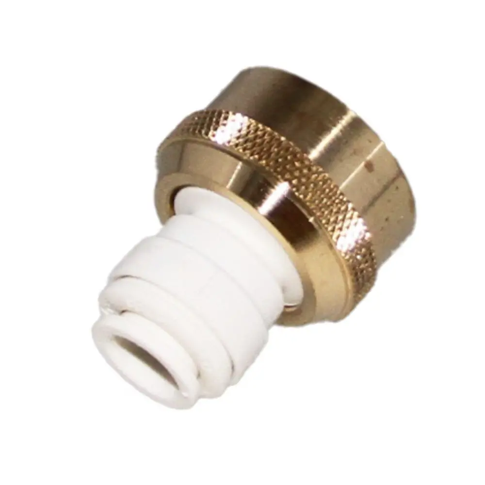 John Guest Brass Female Connector (Garden Hose) - 3/8 X 3/4 - 11.5 Nh 1