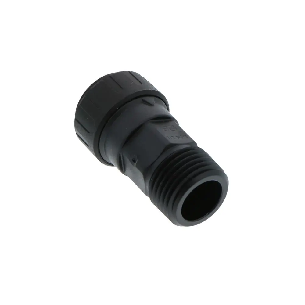 John Guest Black Male Connector - 3/8 Cts X 1/2 Npt 1
