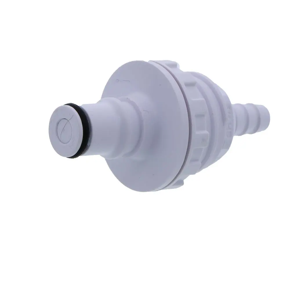 Ns4d4200406 Abs Valved Panel Mount Hose Barb Coupling Insert 1/4 Id Barb 3